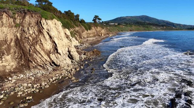 Coastal Cliffs and Bluffs at Carpinteria Beach California