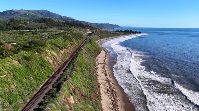 Carpinteria Beach and Coastal Cliffs California