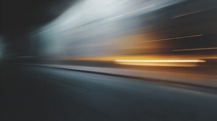 Blurry image of a highway