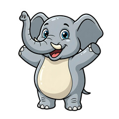 Obraz premium funny mascot elephant