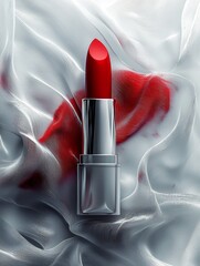 Girls' cosmetics - red lipstick