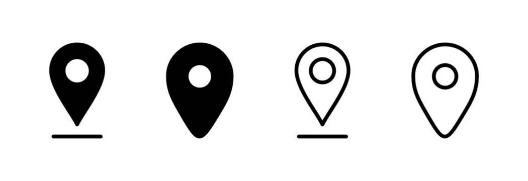 Pin icon vector illustration. Location sign and symbol. destination icon. map pin