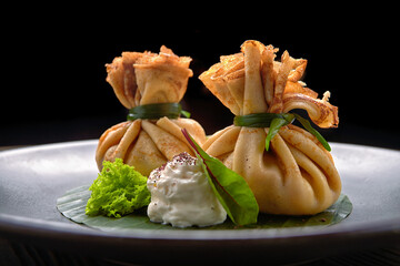 Sweet maslenitsa pancakes traditional festive