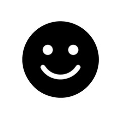 Fototapeta premium Happy Smiley Face Icon for Customer Satisfaction and Joy Vector