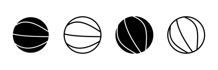 Basketball icon set. Basketball ball icon. Basketball logo vector icon