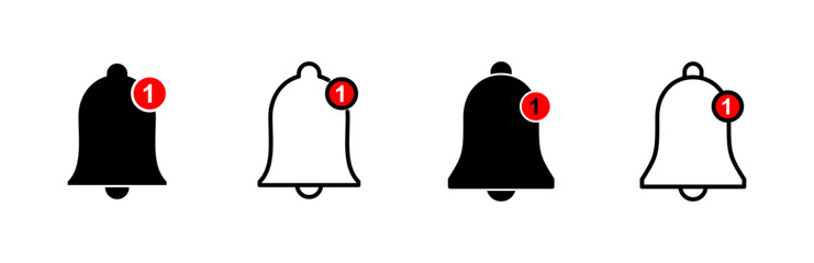 Bell Icon set. Notification icon for your web site design