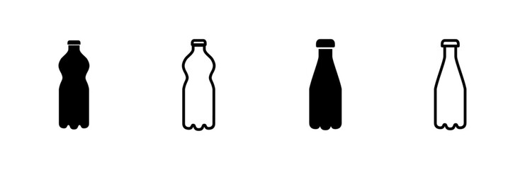 Bottle icon set. bottle vector icon