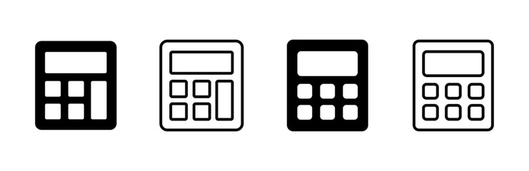 Calculator icon set. Accounting calculator icon. calculator vector