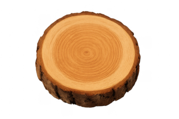 Tree stump cross section showing growth rings