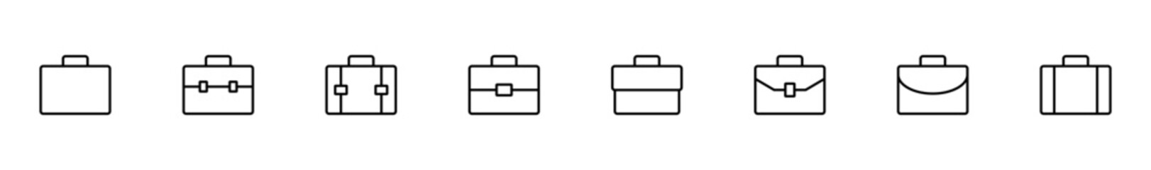 Briefcase icon vector isolated on white background. Briefcase vector icon