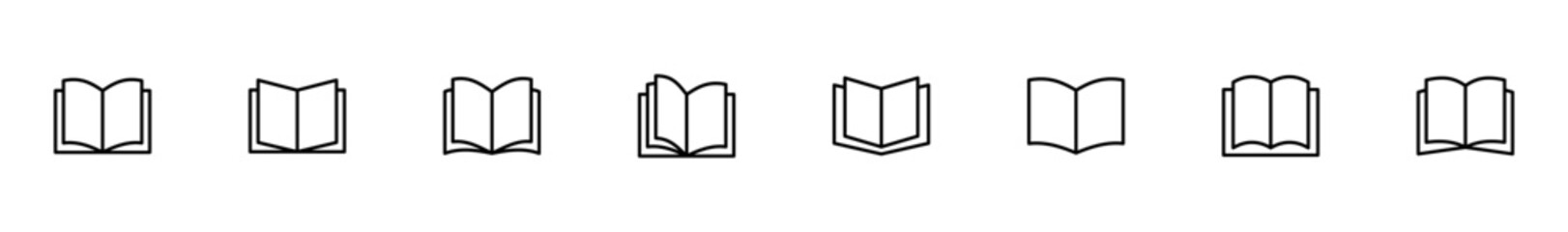 Book icon vector isolated on white background. Book vector icon. ebook icon