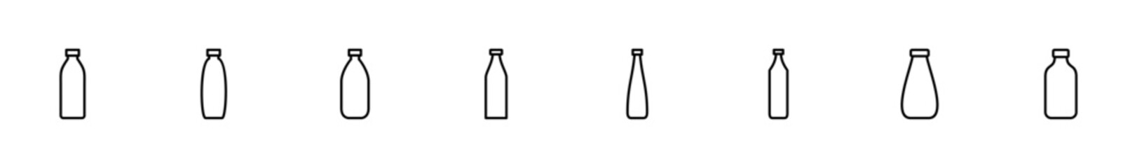 Bottle icon vector isolated on white background. Bottle vector icon
