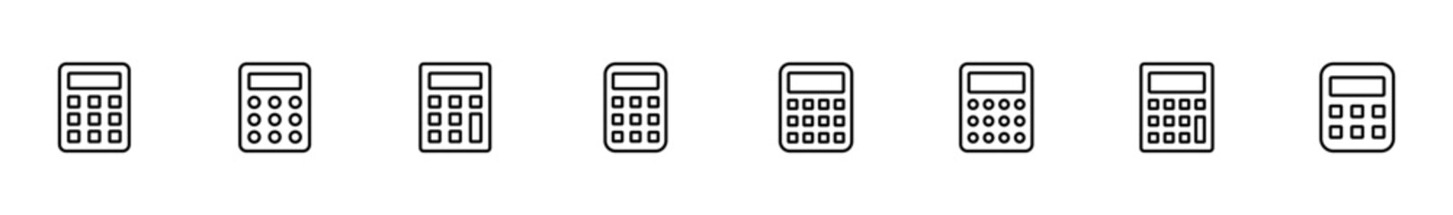 Calculator icon vector isolated on white background. Calculator vector icon. Accounting icon