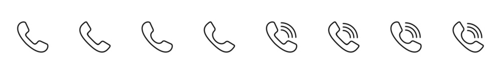 Call icon vector isolated on white background. Phone icon vector. mobile phone. telephone icon