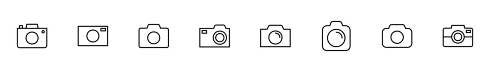 Camera Icon vector isolated on white background. Camera symbol. Camera vector icon