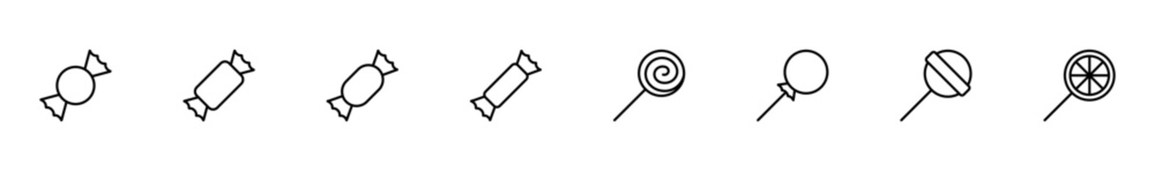 Candy icon vector isolated on white background. Candy vector icon