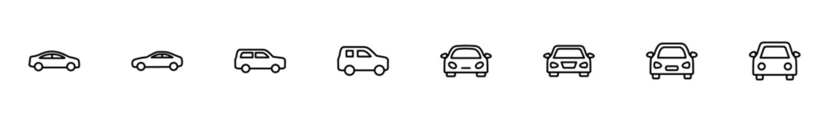 Car icon vector isolated on white background. Car icon vector.