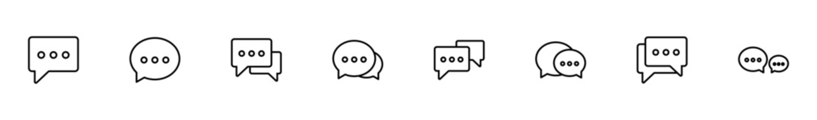 Chat icon vector isolated on white background. Chat vector icon. Speech bubble. message. contact us