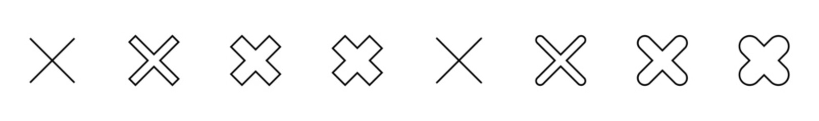 Close icon vector isolated on white background. Delete icon. remove, cancel, exit symbol