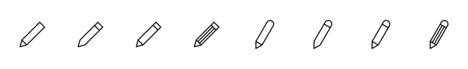 Pencil icon vector isolated on white background. Pencil vector icon