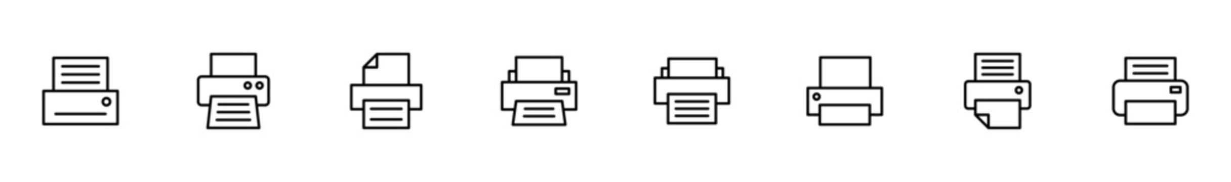 Printer icon vector isolated on white background. print icon. Fax vector icon.