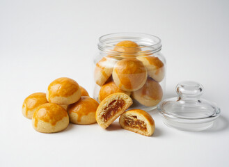 Indonesian festive cookies style, similar to pineapple tart cookies commonly sold in Southeast Asia.