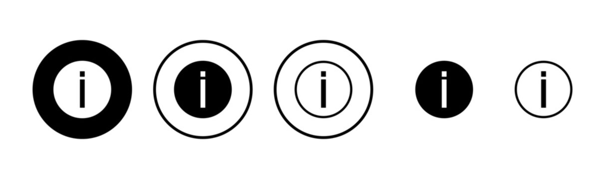 Information sign icon logo design. about us sign and symbol. question mark icon