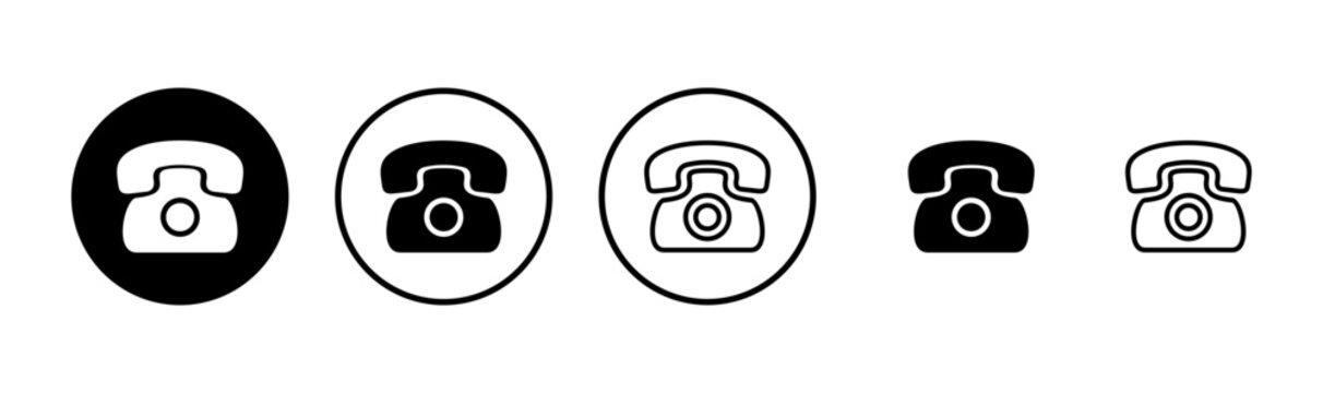 Telephone icon logo design. phone sign and symbol