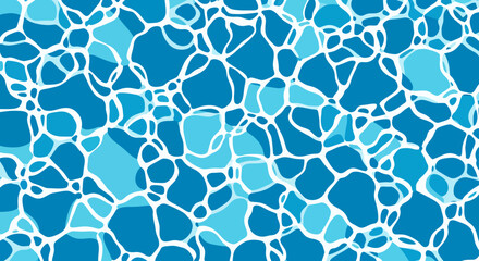 Obraz premium A bright vector illustration shows the mesmerizing patterns of sunlight reflecting on the sea's surface, creating a dynamic and visually appealing background.