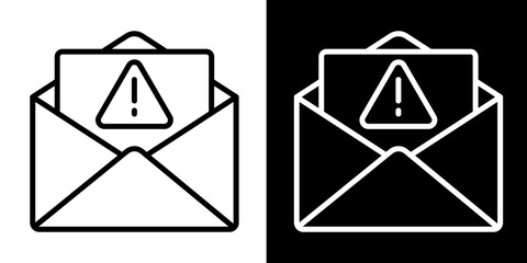Email Icon Set White Style Collection