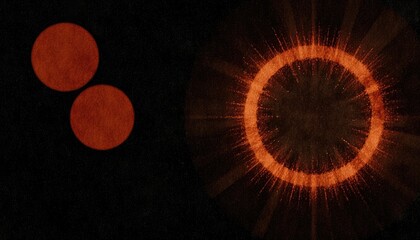 Cosmic ring of light with accompanying celestial bodies, perfect for presentations on astronomy, science, or spiritual journeys