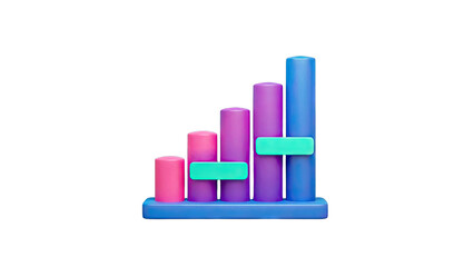 3D Bar Chart with Ascending Bars