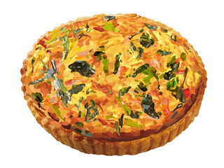 ほうれん草とベーコンのキッシュ（ホール）