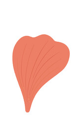 Pink Leaf Illustration Design.