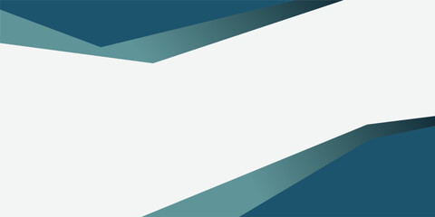 Modern Abstract Geometric Banner Background with Blue Layered Shapes