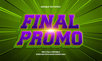 Final promo editable sale text effect for black friday, year end sale