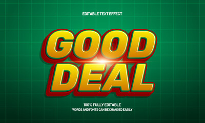 good deal editable sale text effect for black friday, year end sale