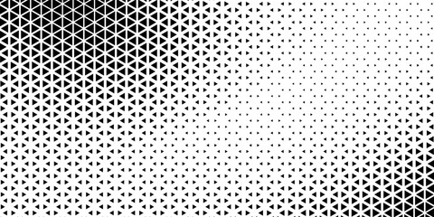 Halftone triangles pattern. Abstract geometric gradient background. Vector illustration, EPS 10.