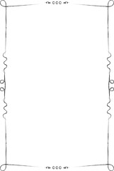 Abstract black square frame