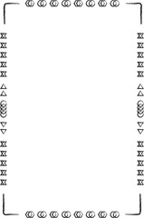 Abstract black square frame