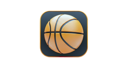3D Basketball Icon