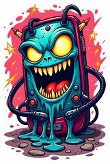 funny cartoon zombie