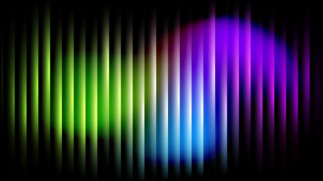 Shiny lights line effect animation background wallpaper design. Abstract neon light bars gradient colorful striped animation background, suitable for futuristic motion graphics.