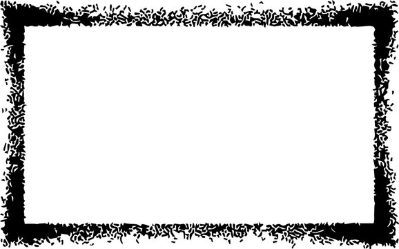 Subtle Stippled Dotted Border Frame with Fine Grain Gradient Texture for Minimalist Graphic Design