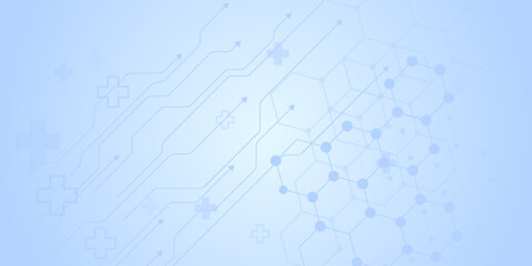 Obraz premium vector healthcare and medical science.futuristic background