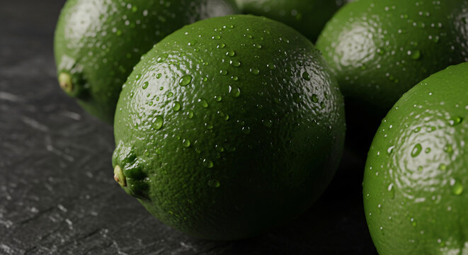 Macro Close-up of Thai Lime Texture