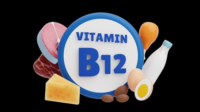 3D Vitamin B12 | Alpha Channel