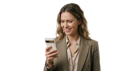 Young woman taking a city break to look at her smartphone portrait, people, woman, person, lifestyle, business, businesswoman