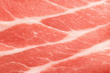 生ハムの断面のマクロ質感背景