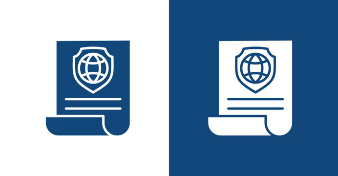 Policy Glyph, with light and dark background